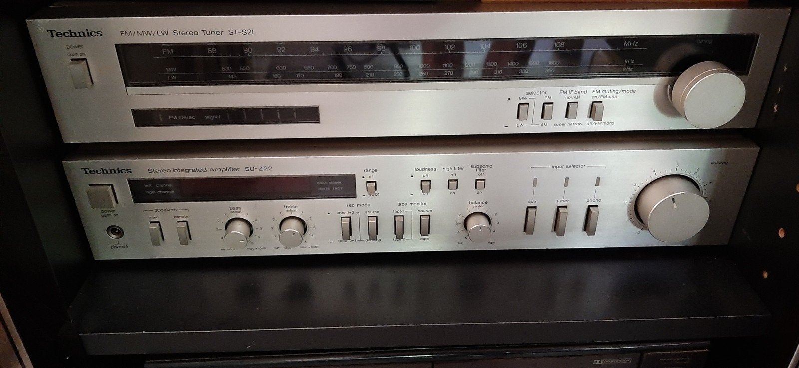 Technics Stereo Tuner ST-S2L & Geïntegreerde Versterker, Ophalen of Verzenden, Gebruikt, Overige merken