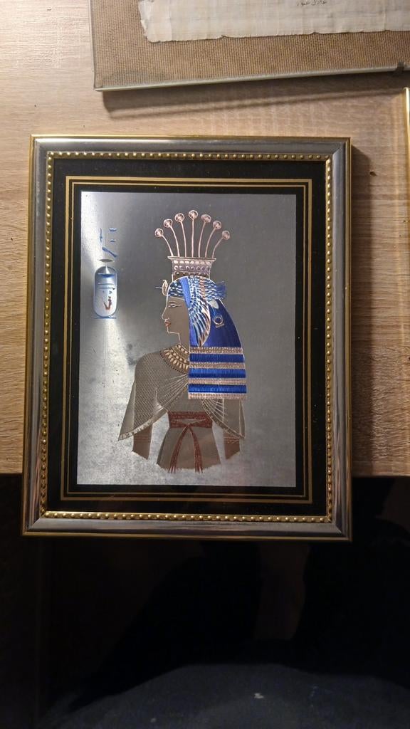 Ingelijste Egyptische kunst: Koningin Nefertiti, Ophalen of Verzenden