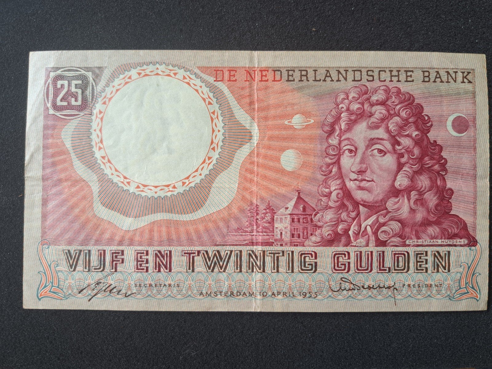 25 Gulden Nederlandse Bankbiljet 1955, Ophalen of Verzenden, 25 gulden, Los biljet