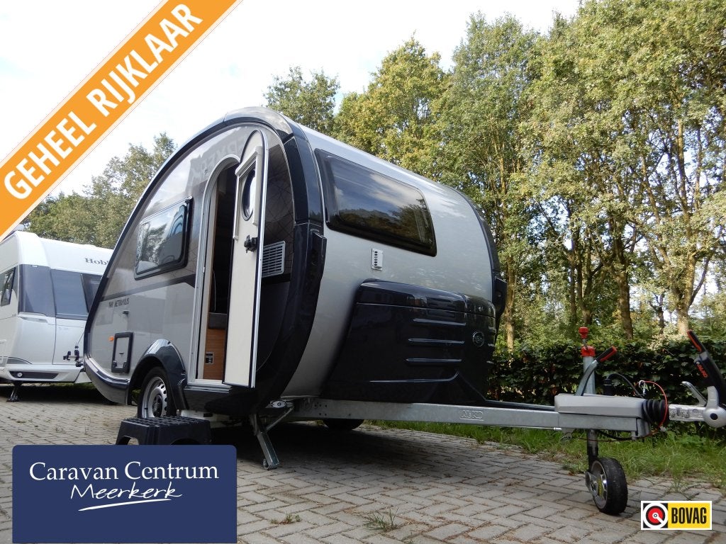 T@B Metropolis 320 + mover +luifel, Caravans en Kamperen, Caravans, Overige typen, Schokbreker, Rondzit, Tot en met 2