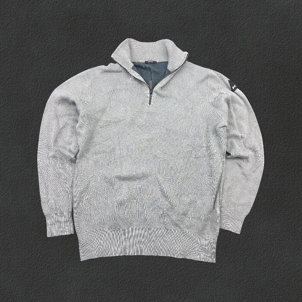 (1316) Grey Denham Half Zip - Heren M - Zeer Goed, Maat 48/50 (M), Ophalen of Verzenden, Zo goed als nieuw, Revaleur