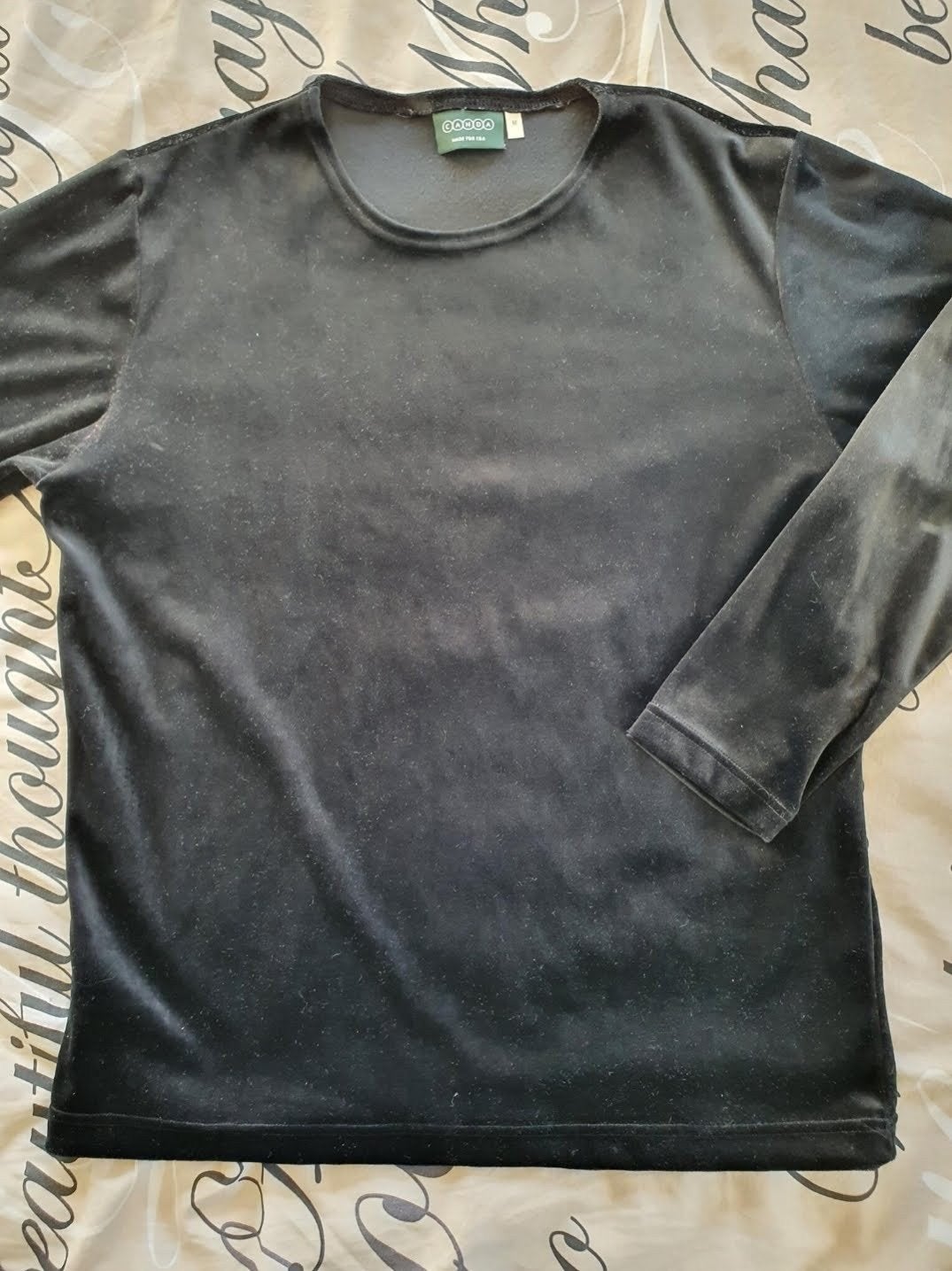 Canda velours truitje/top mt M 🖤, Kleding | Dames, Maat 38/40 (M), Zwart, Nieuw, Ophalen of Verzenden