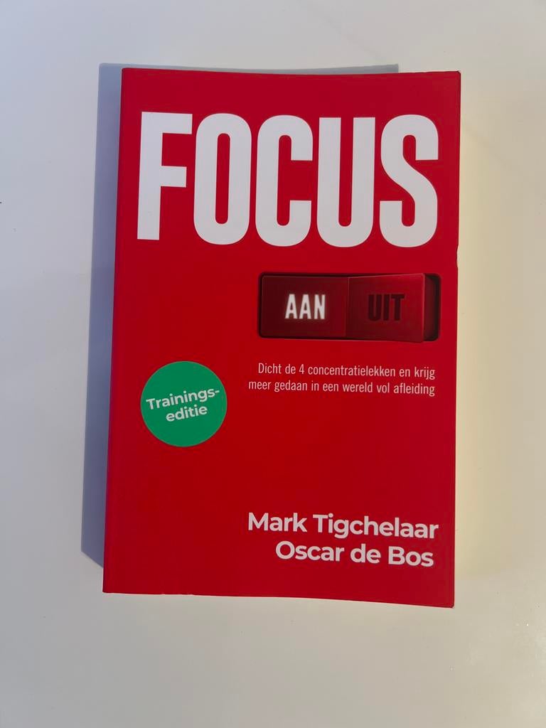 Focus - Mark Tigchelaar & Oscar de Bos (Trainingseditie), Boeken, Ophalen, Zo goed als nieuw