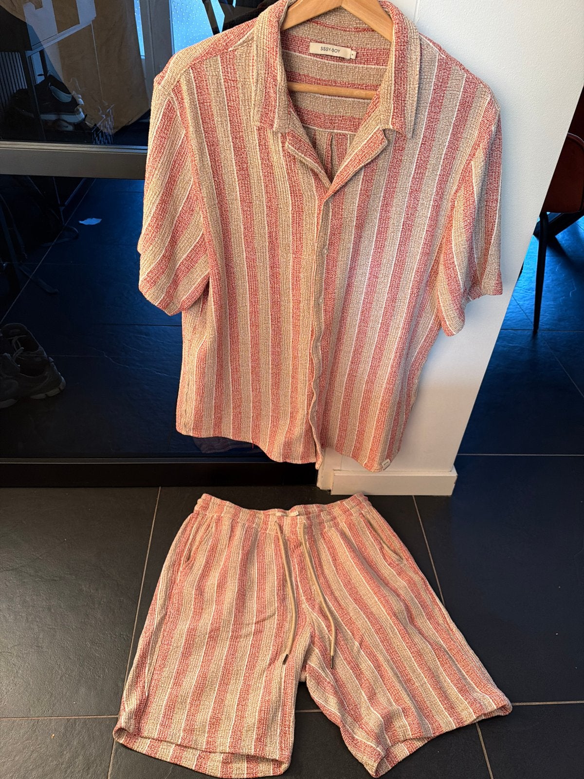 Sissy-Boy gestreepte set: overhemd en korte broek (maat M), Ophalen of Verzenden, Zo goed als nieuw