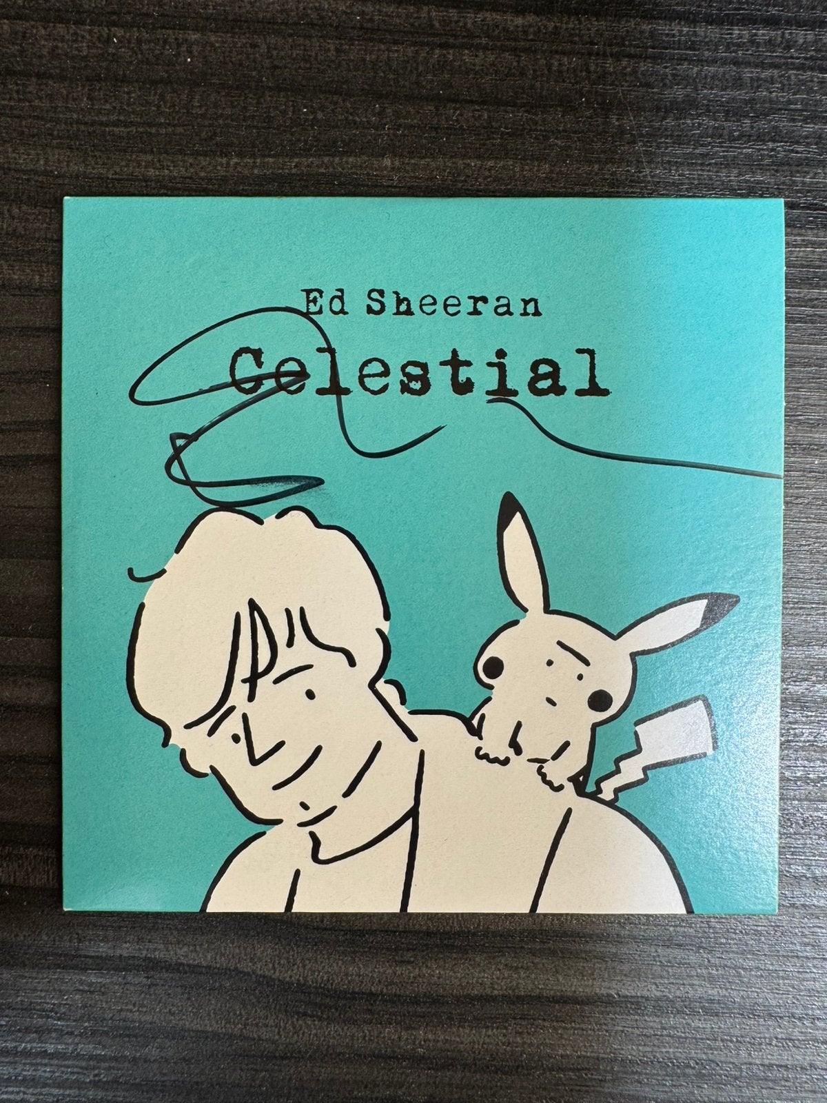 Handtekening Ed Sheeran, Ophalen of Verzenden, Zo goed als nieuw, Foto of Kaart