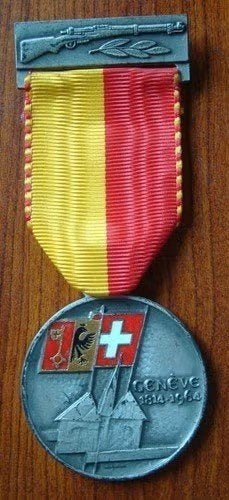 Sportmedaille Schutterskampioenschap Geneve, 1964, Verzenden, Overige materialen, Buitenland