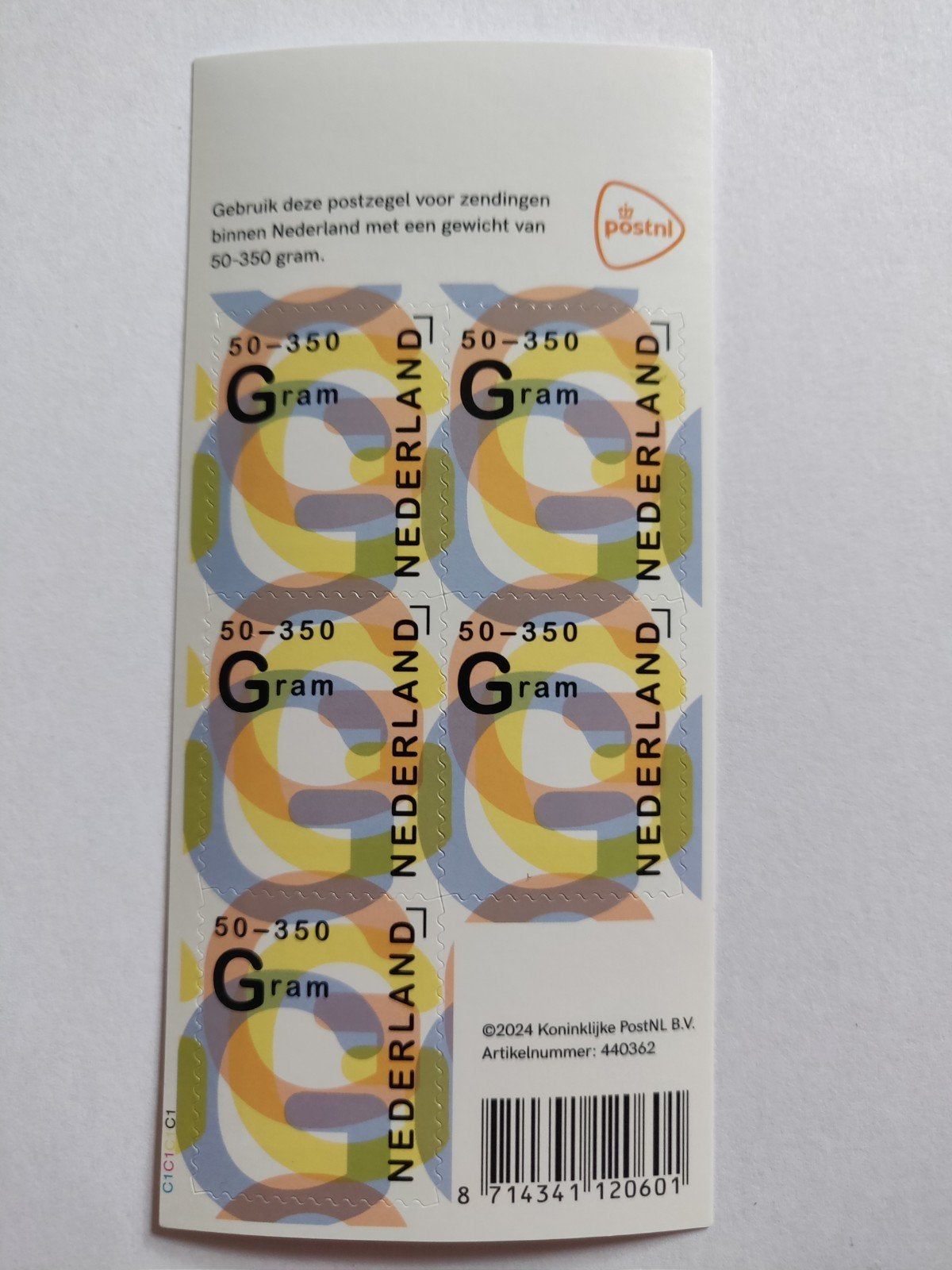H2 Vel Postzegels 5x Nederland 50-350 Gram, Ophalen of Verzenden, Postfris