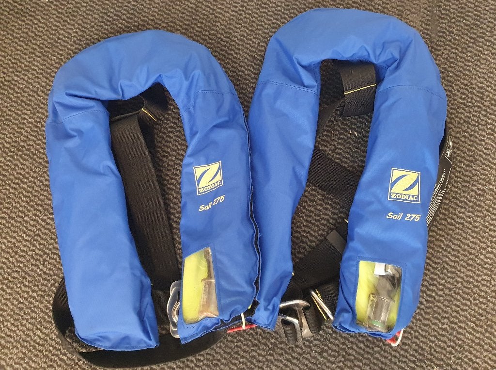 2 automatische reddingsvesten, Ophalen of Verzenden, Gebruikt, Overige typen