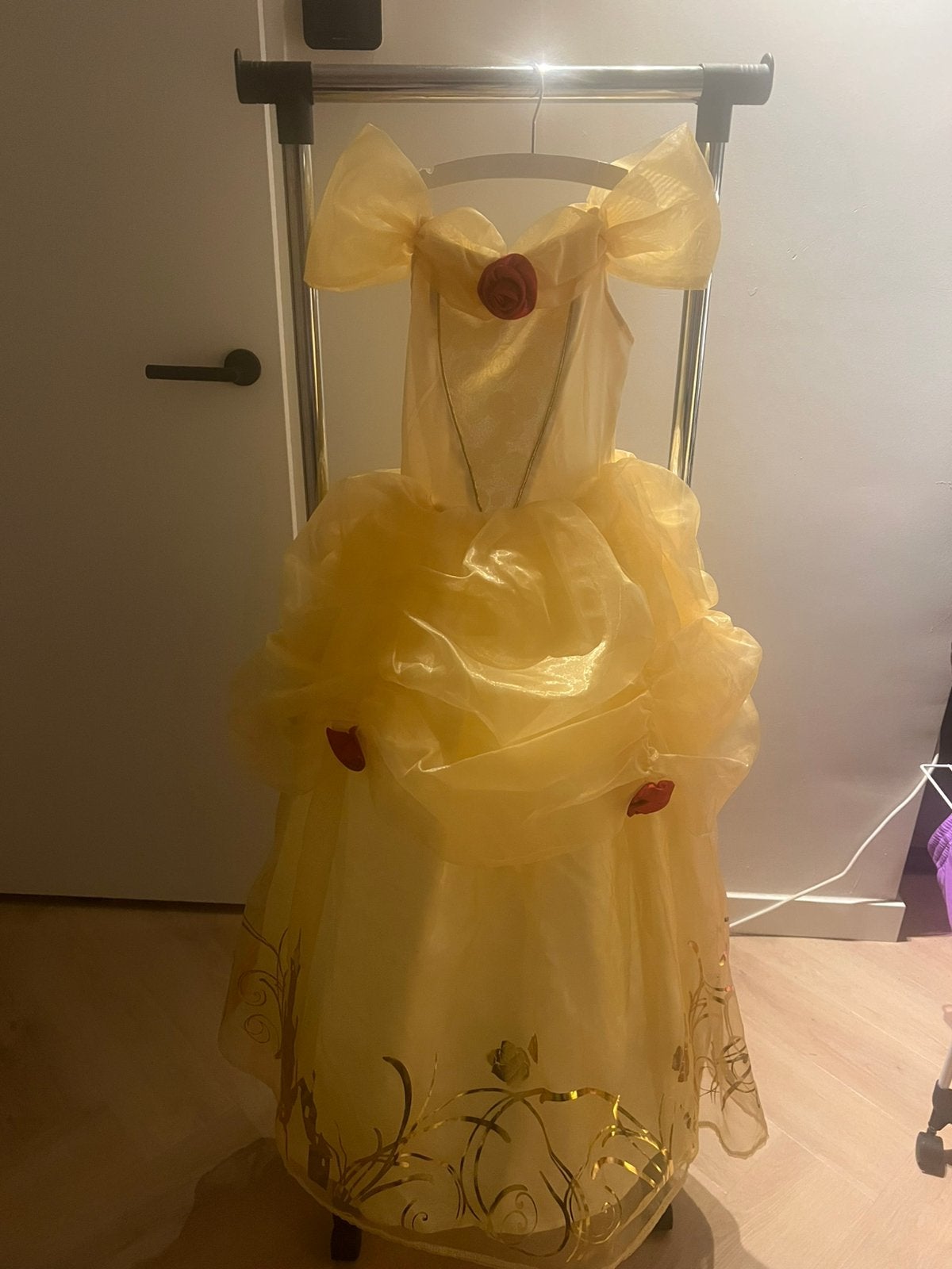 Disney prinses Belle jurk origineel 9/10 jaar, Ophalen of Verzenden, Zo goed als nieuw, 134 t/m 140, Meisje