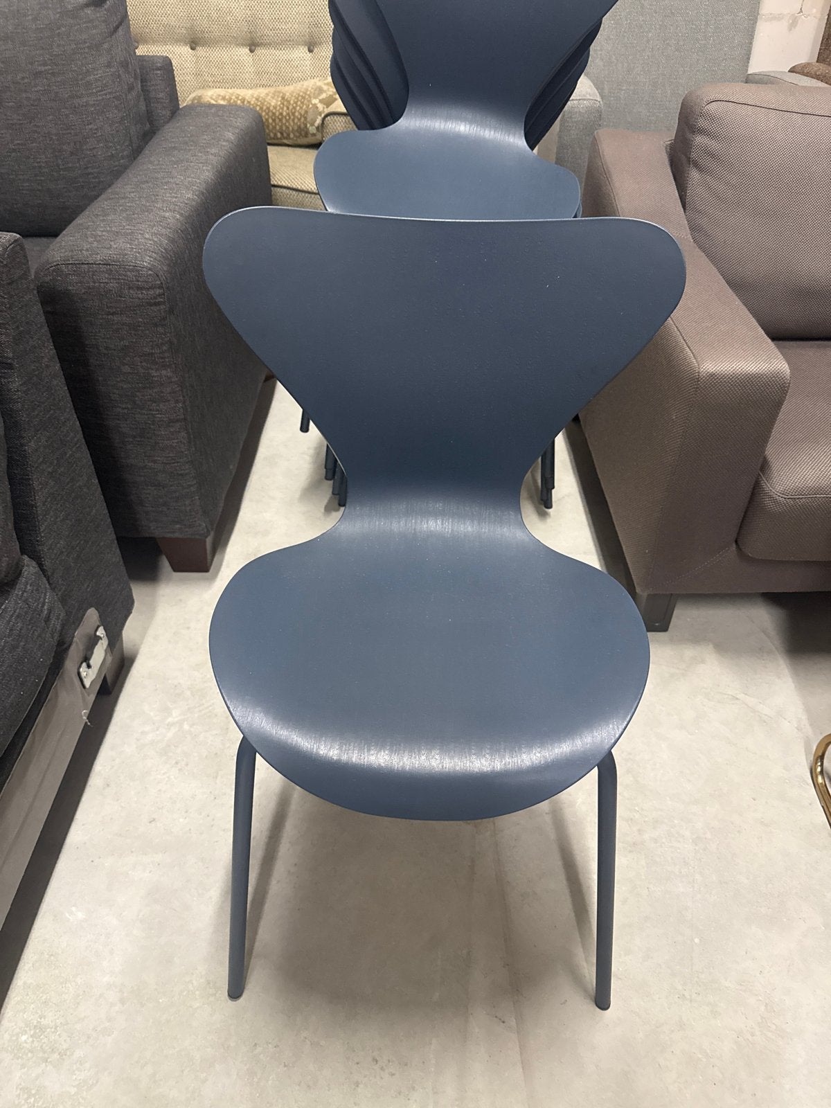 6x Donkerblauwe Stoelen - Zo Goed als Nieuw, Huis en Inrichting, Ophalen of Verzenden, Zo goed als nieuw, Blauw, Vijf, Zes of meer stoelen