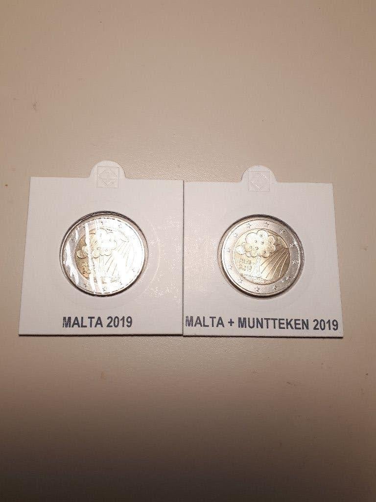 Malta 2019: 2x2 Euro Natuur Omgeving normaal/muntteken (UNC), Verzenden, Malta, 2 euro