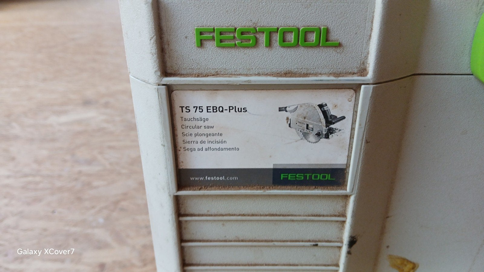 festool invalzaag ts 75ebq, Ophalen, 1200 watt of meer, Invalzaag, 30 tot 70 mm