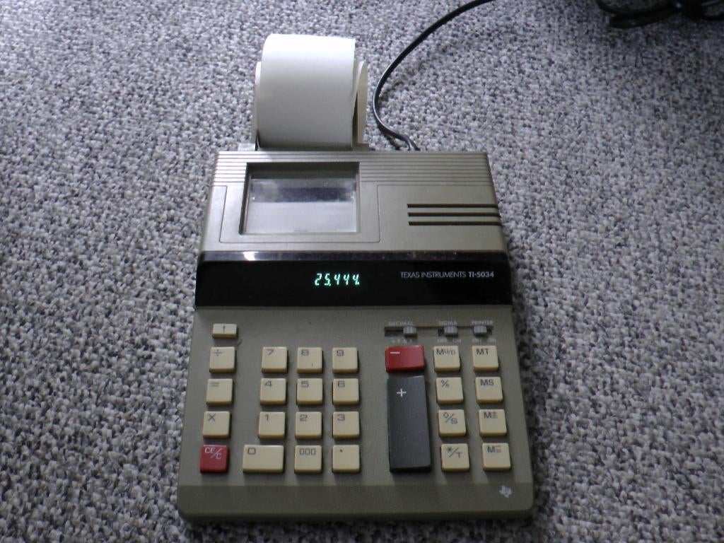 Texas Instruments TI-5034 rekenmachine, Ophalen of Verzenden, Gebruikt