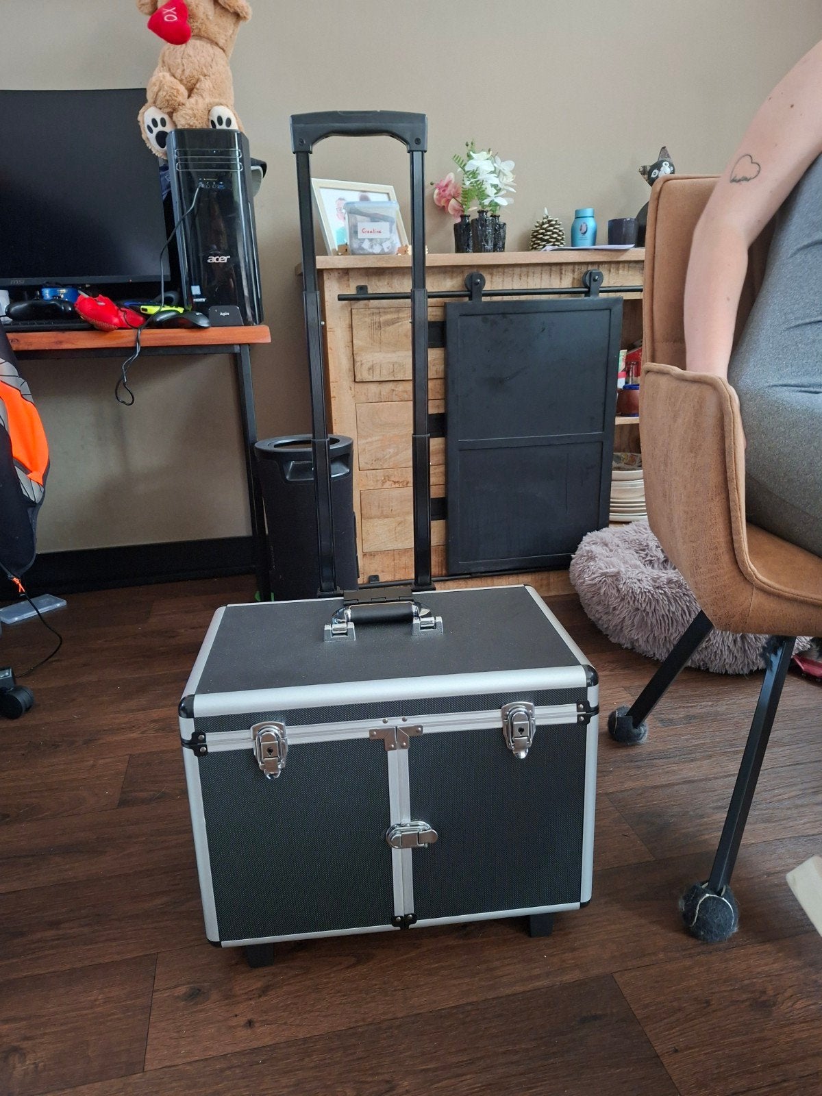 zwarte pedicure trolley  nieuw, Ophalen, Zwart