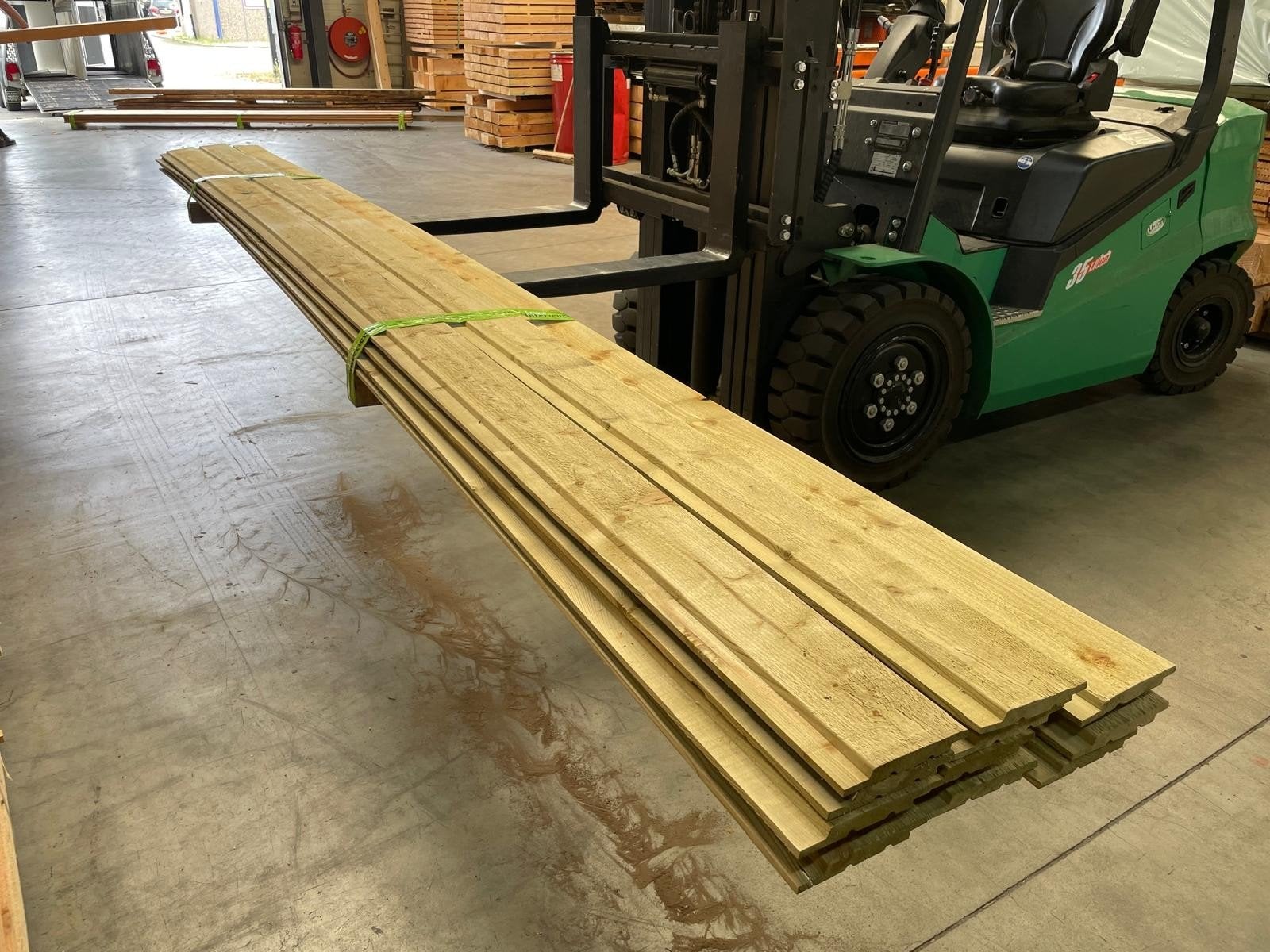 Vuren halfhouts rabat geimpregneerd 1,8x14,5 18x145, Ophalen, Nieuw, 250 cm of meer, Planken
