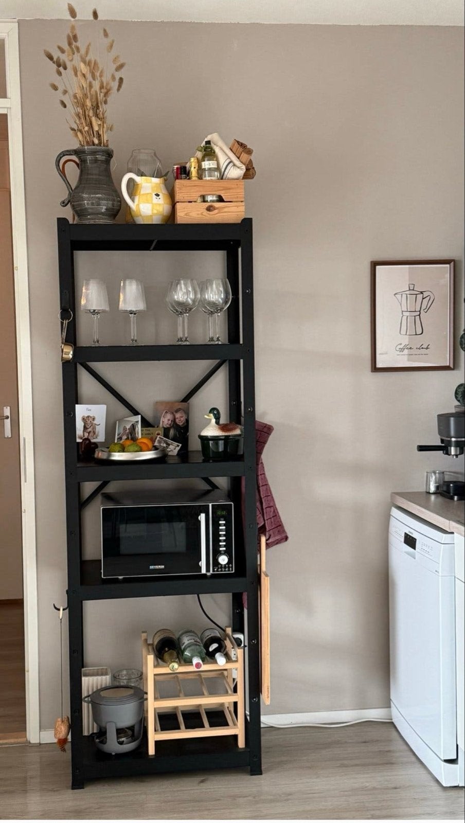 IKEA Bror stellingkast - Zwart, robuust en veelzijdig, Ophalen, Gebruikt, 50 tot 100 cm, 150 tot 200 cm