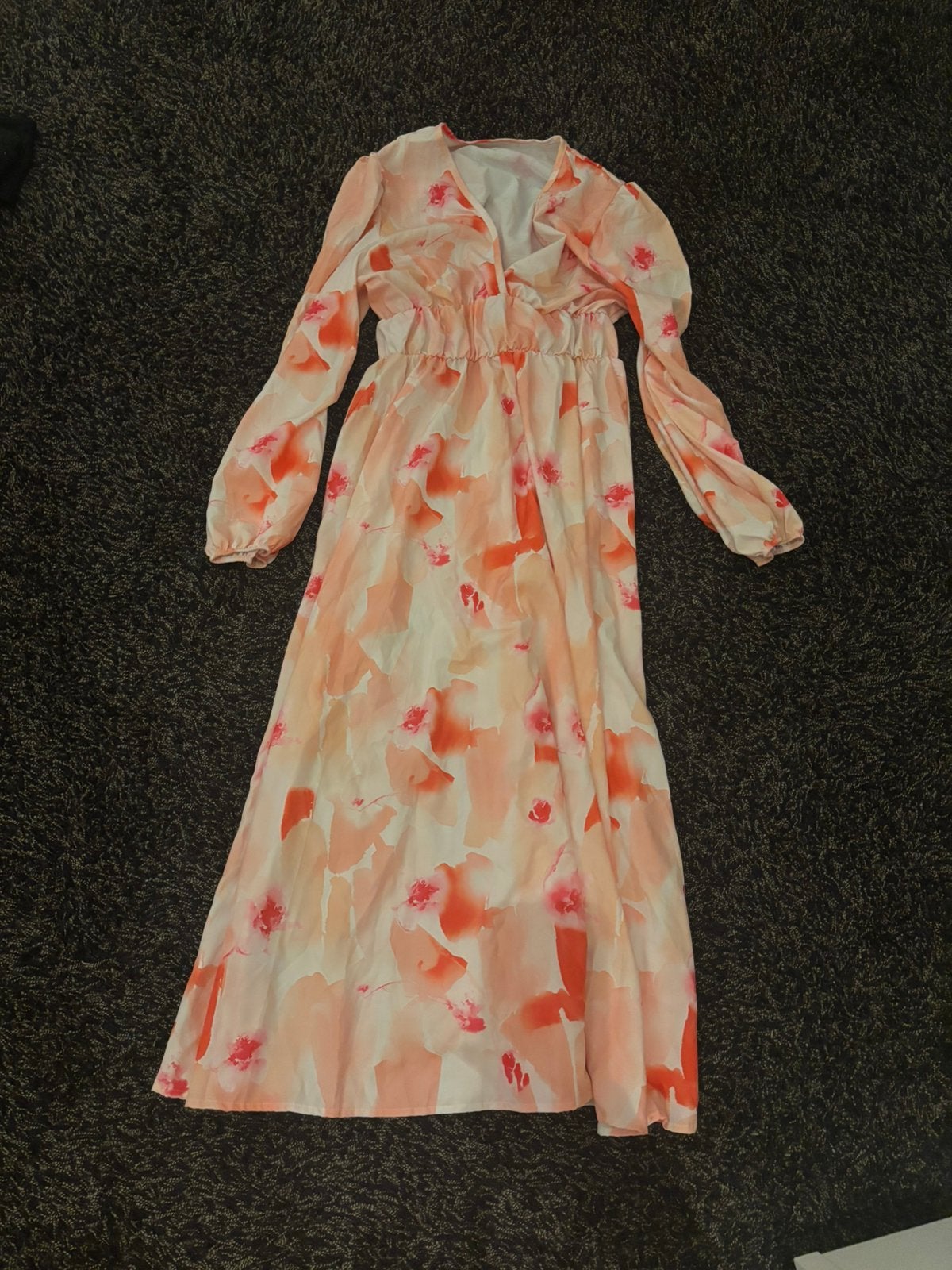 Lange jurk met lange mouw, Kleding | Dames, Jurken, Ophalen, Meerkleurig, Nieuw, Maat 36 (S)