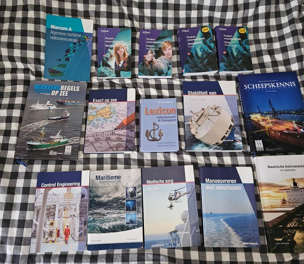 Maritiem officier alle schepen lesboeken/leerboeken, Ophalen, Beta, Gelezen, MBO