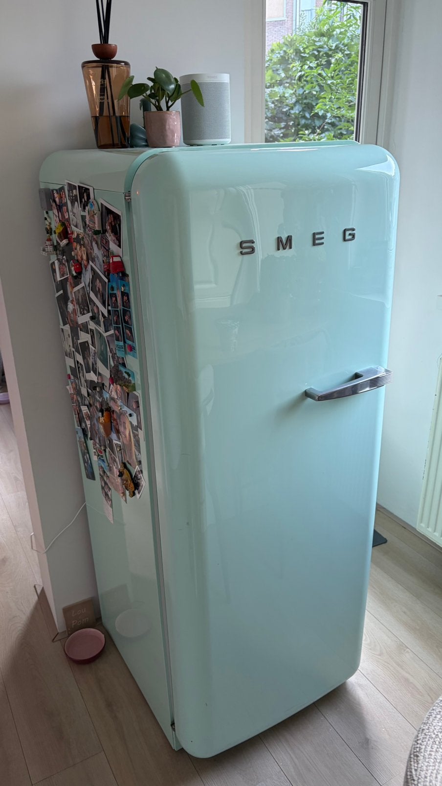 Nette SMEG retro koelkast/ijskast, Gebruikt, 200 liter of meer, Met vriesvak, 160 cm of meer