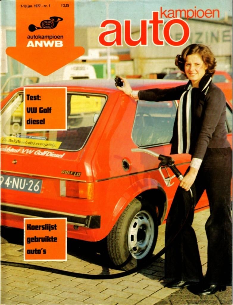Autokampioen test VW Golf Diesel Januari 1977, Ophalen of Verzenden, Gelezen, Volkswagen