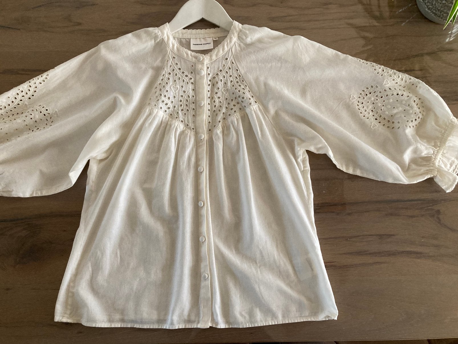 Fabienne Chabot blouse  maat 38 ZGAN, Ophalen of Verzenden, Zo goed als nieuw, Maat 38/40 (M), Beige