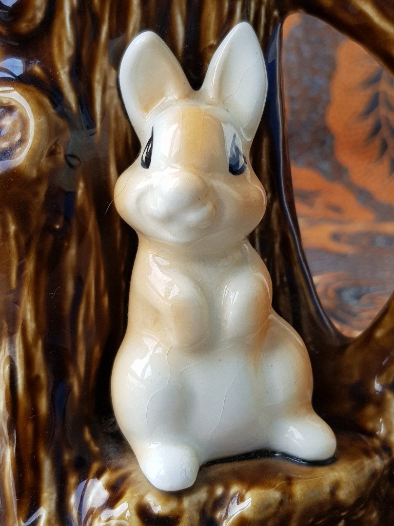 Boom en konijn mooie oude SylvaC vaas uit Engeland 23,6 cm., Ophalen of Verzenden