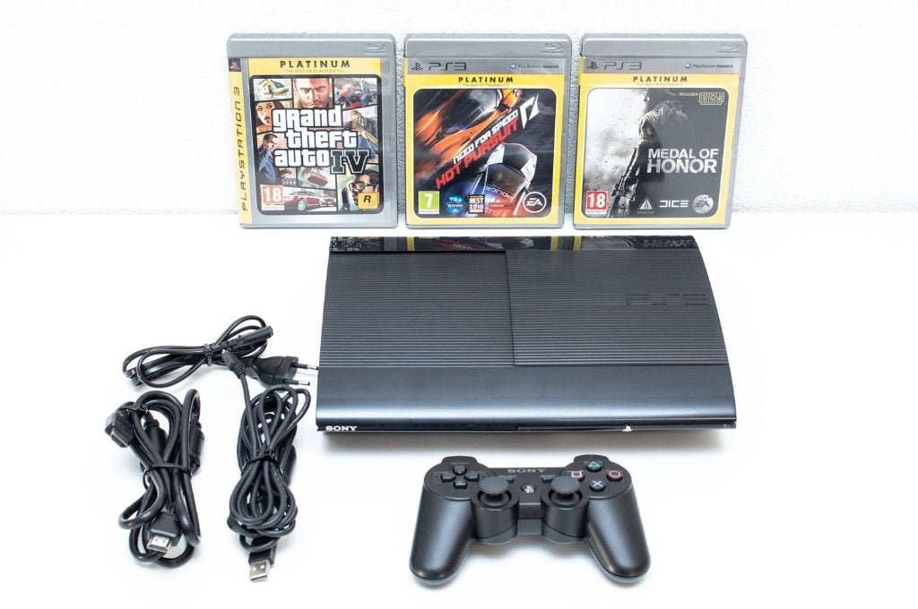 Sony Playstation 3 PS3 super slim 120GB SSD + 3 games, Met games, Super Slim, Ophalen of Verzenden, Zo goed als nieuw
