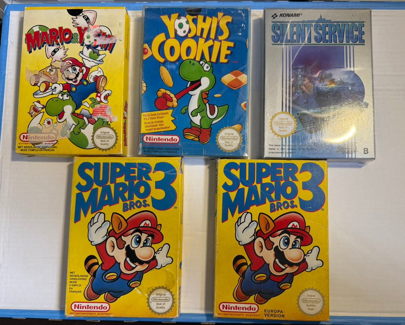 5 Nintendo NES games CIB, Avontuur en Actie, 2 spelers, Ophalen of Verzenden, Zo goed als nieuw