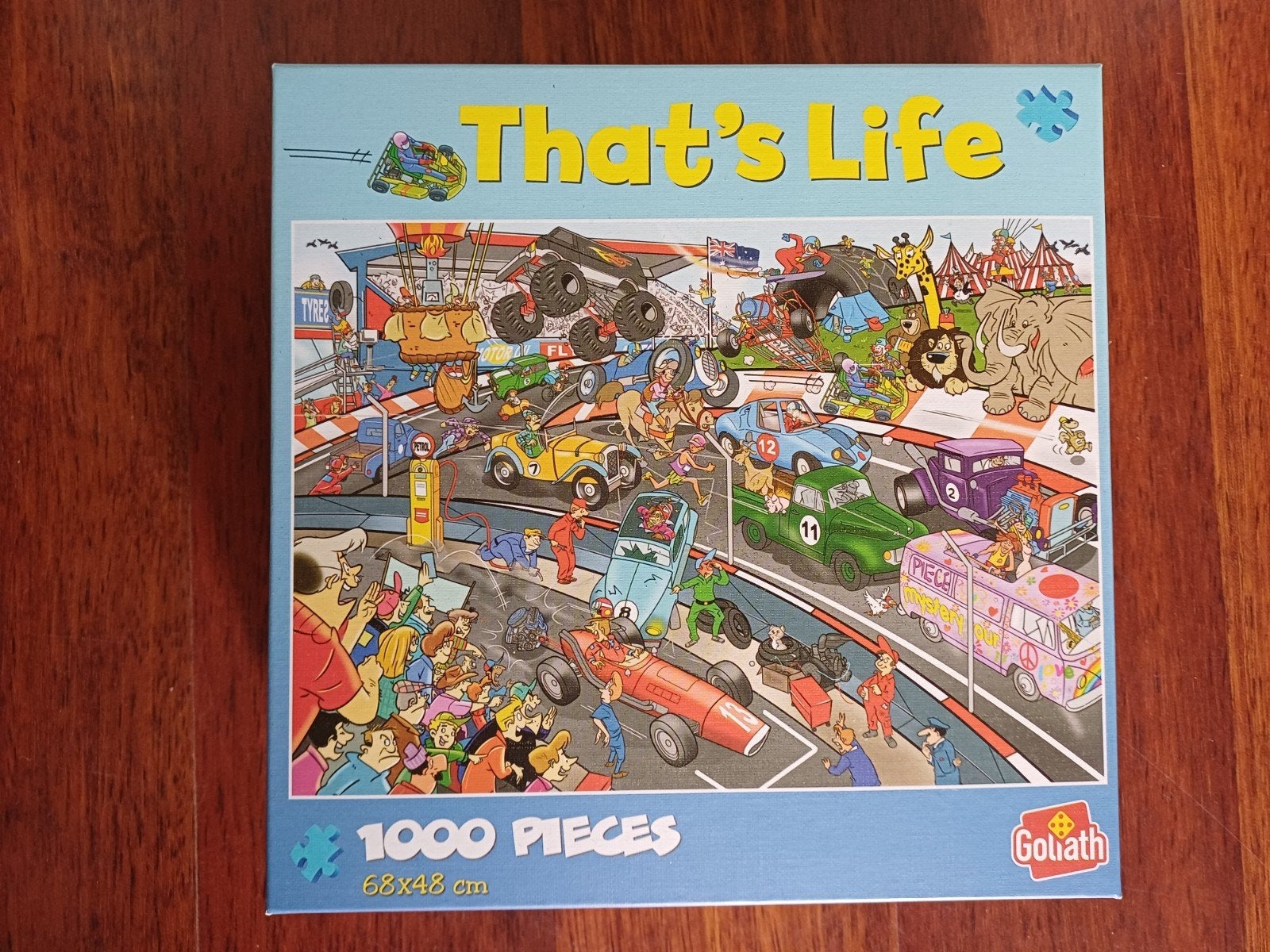 Thats life car race 1000 stukjes, Ophalen, 500 t/m 1500 stukjes, Zo goed als nieuw