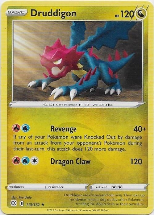 Brilliant Stars,  Druddigon [rare] 113/172, Verzenden, Nieuw, Losse kaart