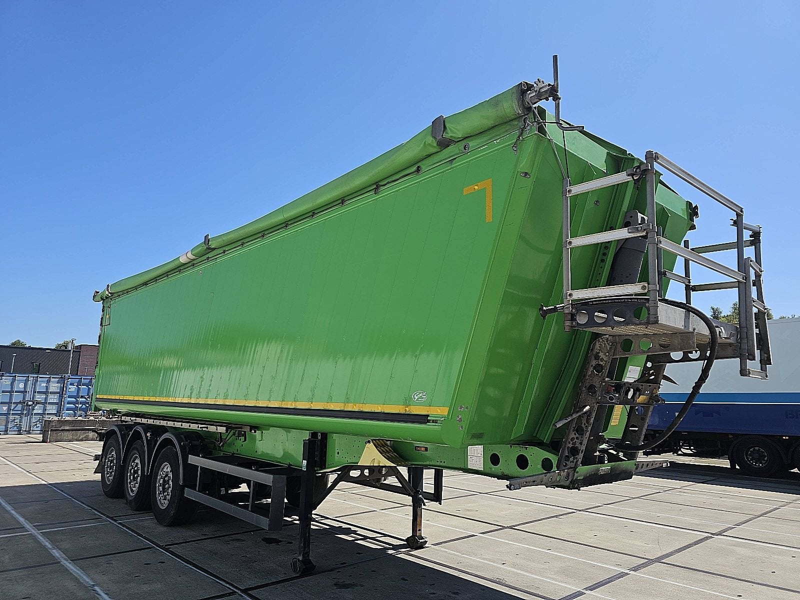 SCHMITZ SKI 9,6 52m3, Auto's, Vrachtwagens, Overige kleuren, Bedrijf, ABS, Aanhangers en Opleggers