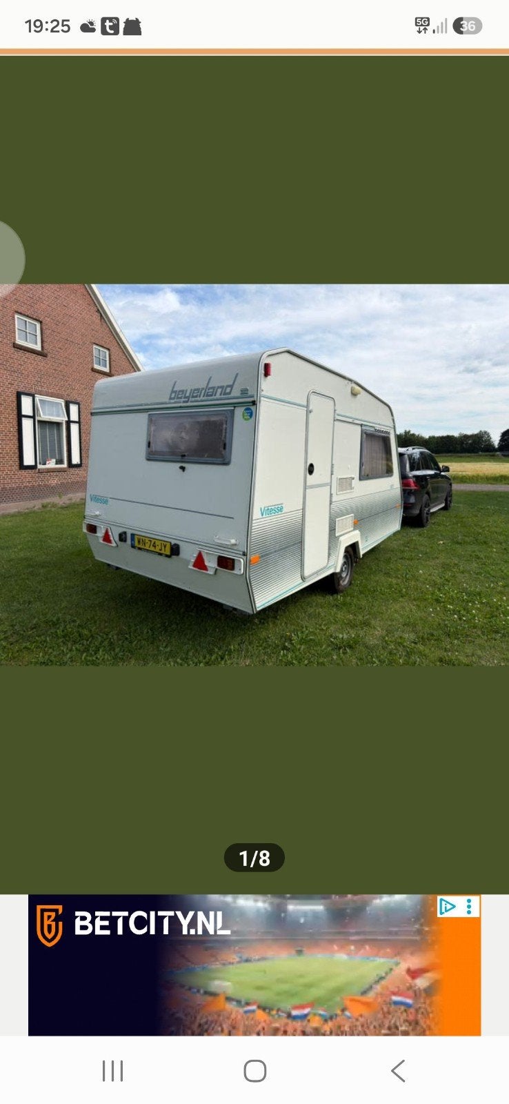 Beyerland Vitesse 400-2 - Compacte en complete caravan, Rondzit, Particulier, Tot 4 meter, Luifel