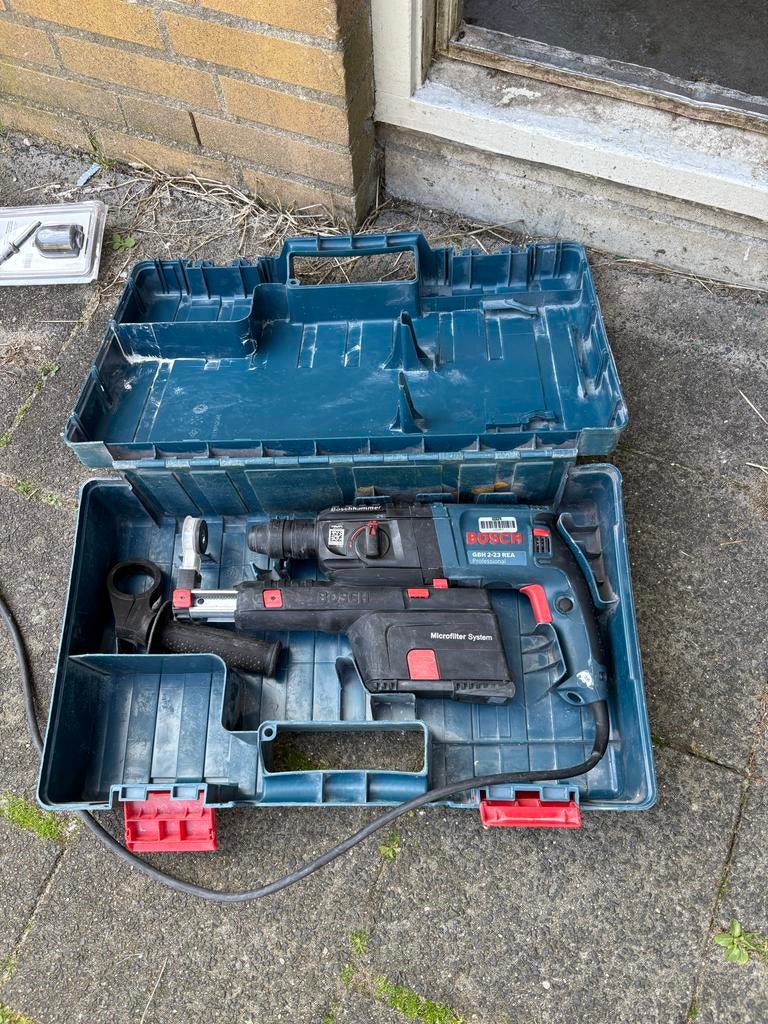 Bosch GBH 2-23 REA Professional Boorhamer met afzuiging, Boor- en/of Breekhamer, Ophalen of Verzenden, Klopboormechanisme, Gebruikt