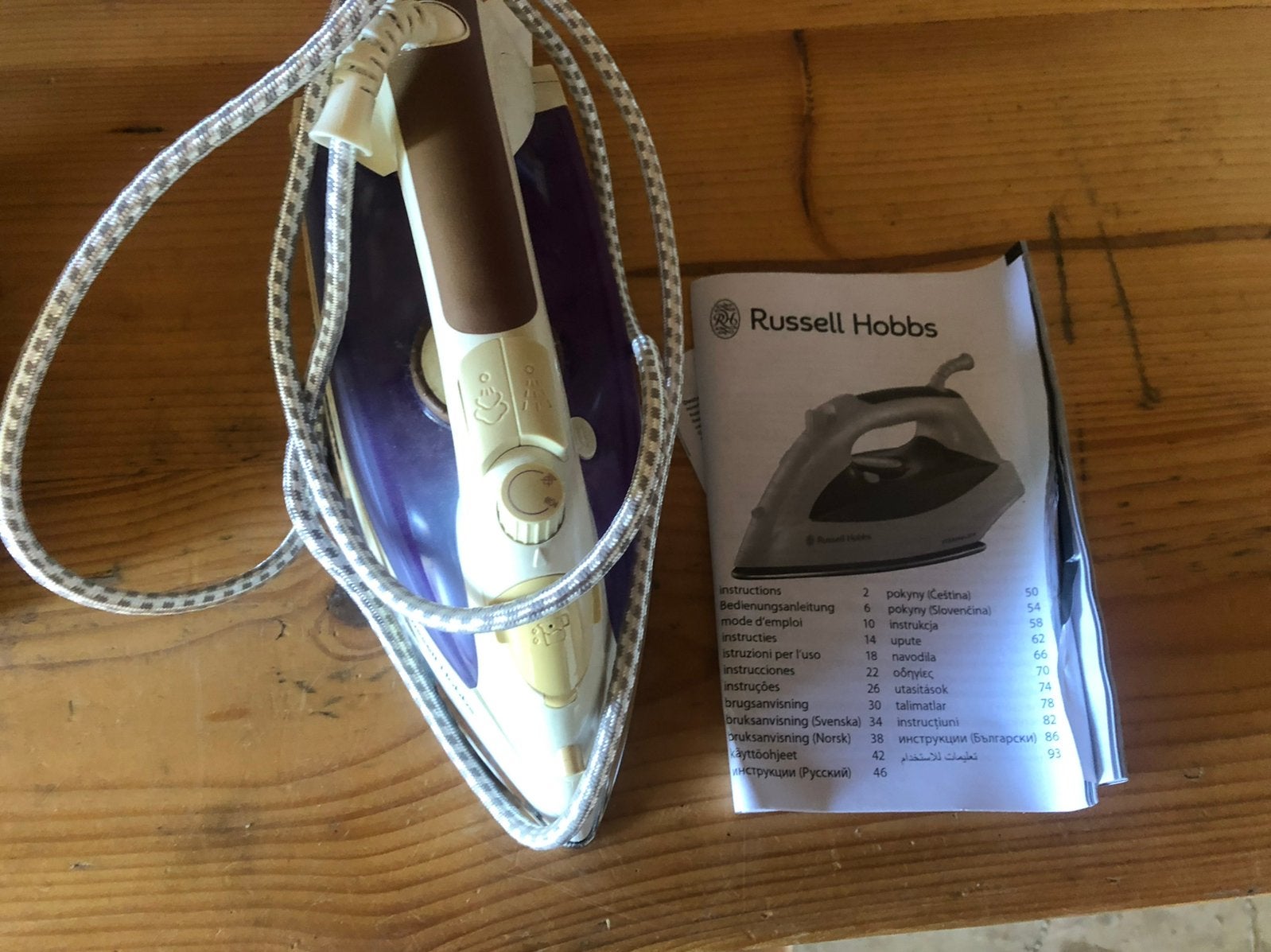 Stoom strijkijzer Russell Hobbs, Ophalen of Verzenden, Zo goed als nieuw