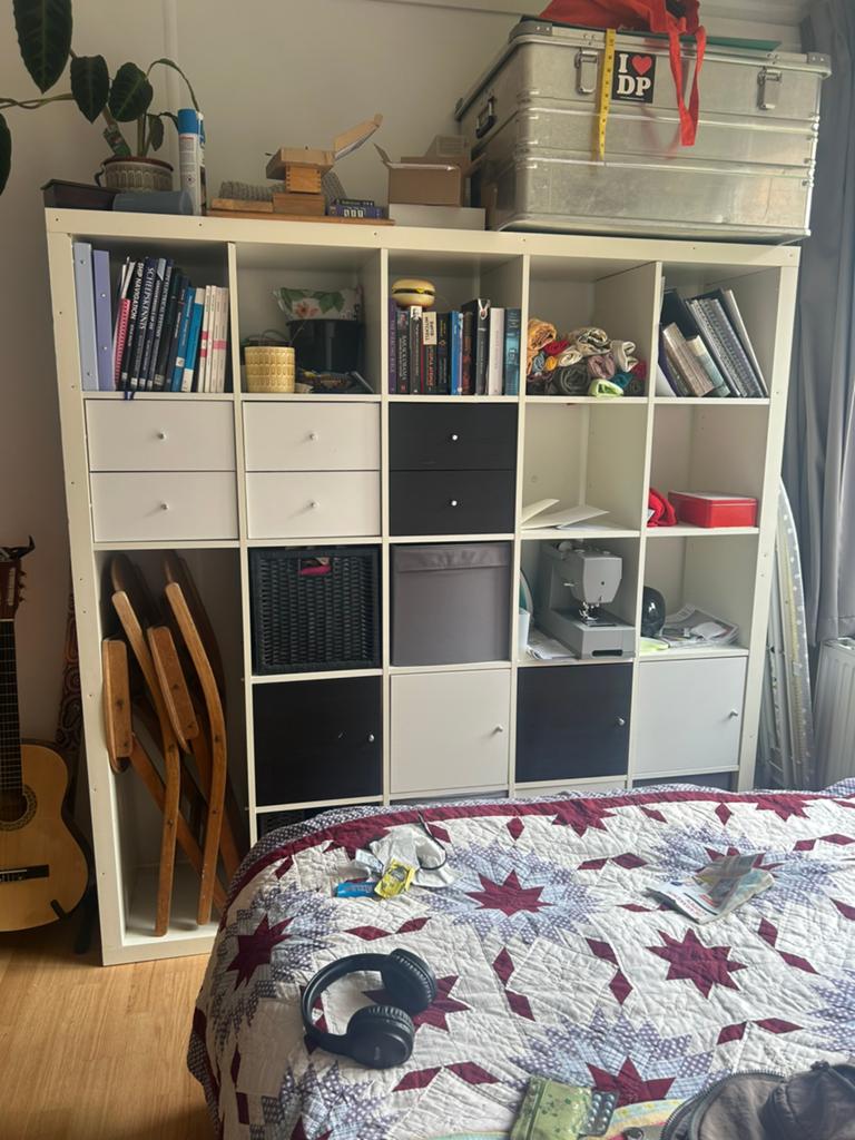 Kallax kast 5x5, Ophalen, Hoogslaper, Tweepersoons, 140 cm