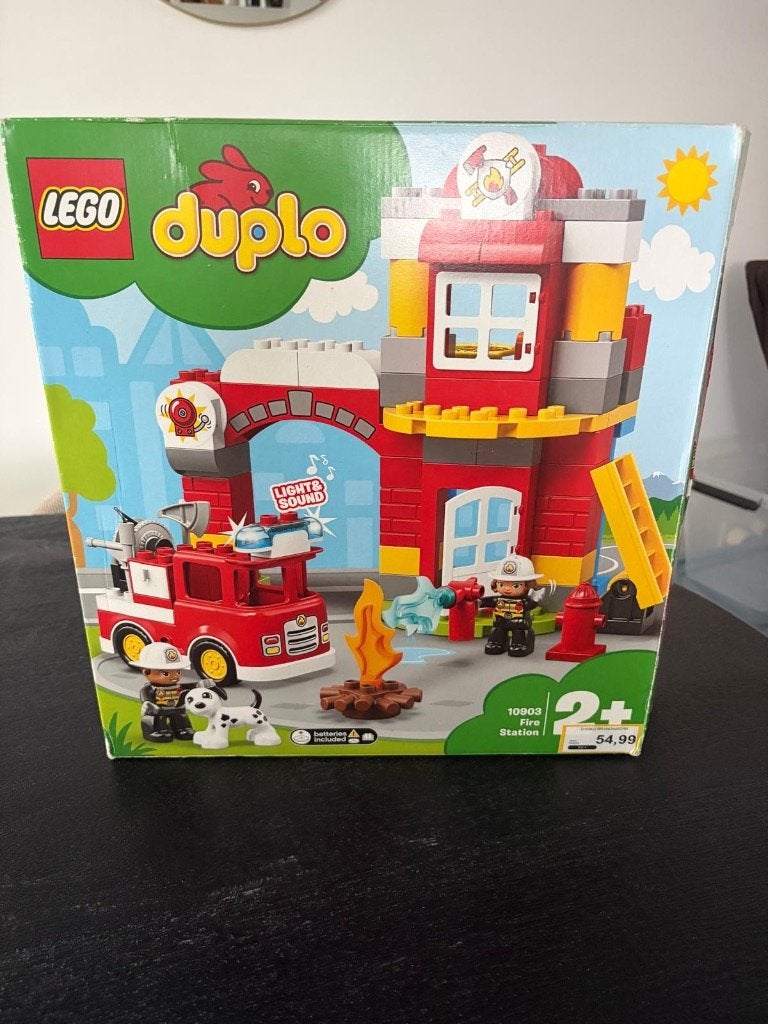 Lego Duplo set - 10903 Brandweerkazerne, City, Inclusief accessoires, Ophalen of Verzenden, Zo goed als nieuw