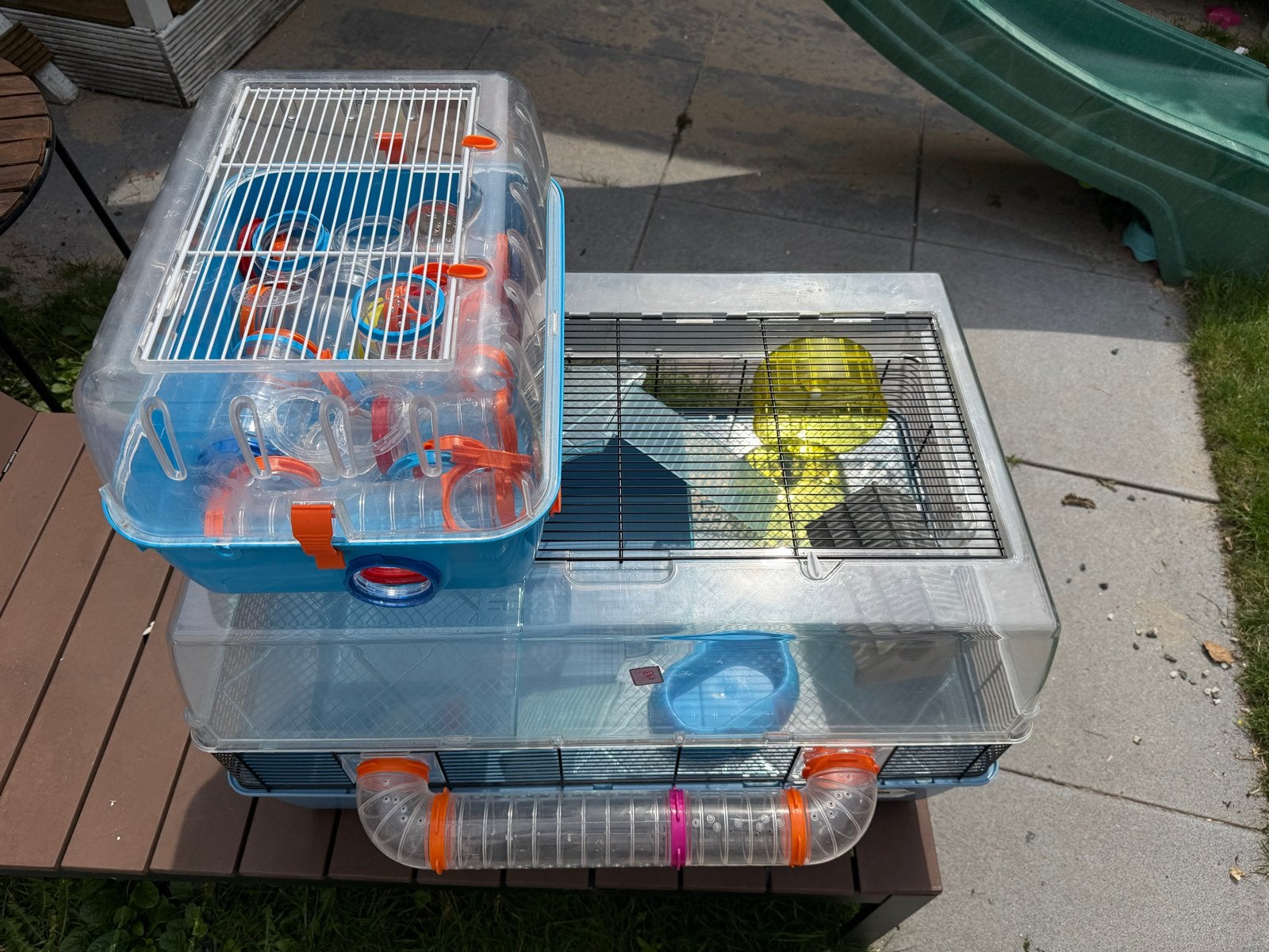 Ruime hamsterkooi met accessoires 71.5x46x41 cm, Dieren en Toebehoren, Knaagdieren en Konijnen | Toebehoren, Ophalen, Gebruikt
