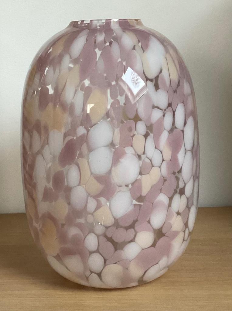 * NIEUWE * grote ovale glazen vaas H&M Home, Huis en Inrichting, Woonaccessoires | Vazen, Ophalen, Nieuw, Overige kleuren, Glas