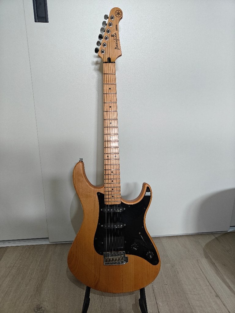 Yamaha Pacifica PAC112MX Natural | EMG-HZ upgrade | gigbag, Ophalen, Gebruikt, Solid body, Overige merken