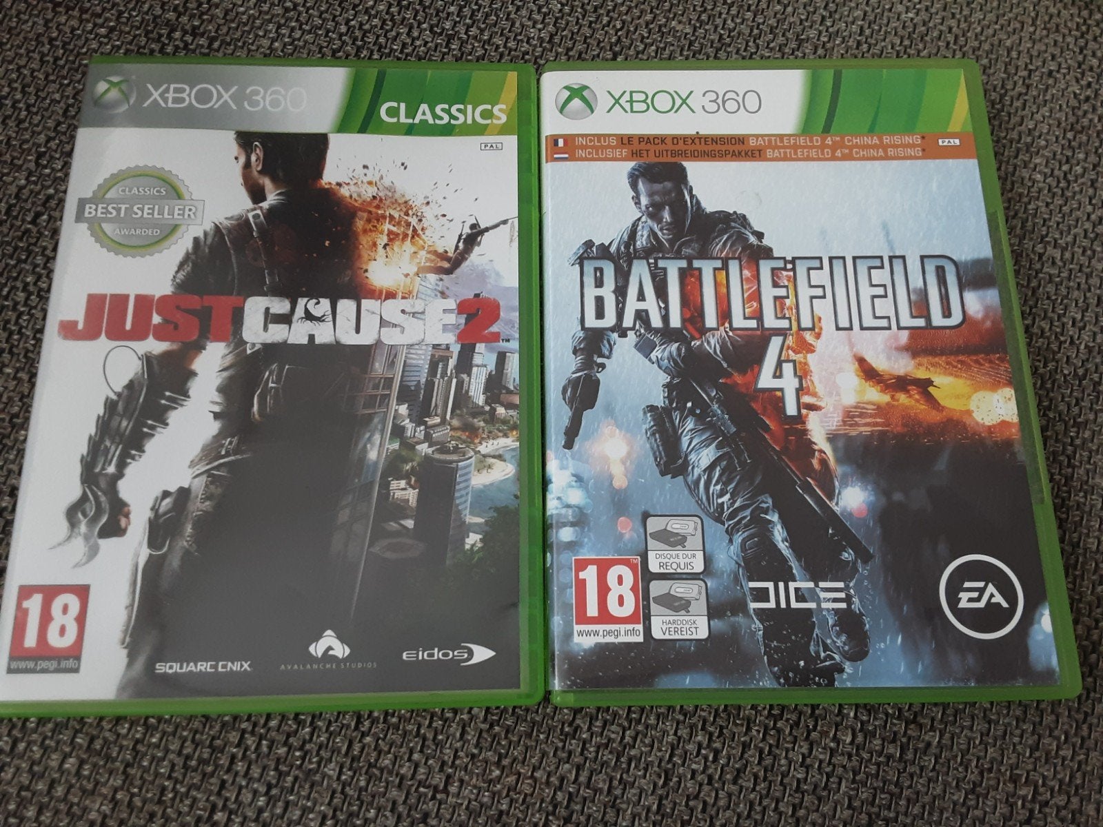 Xbox 360 games: Battlefield 4 & Just Cause 2, Online, Vanaf 18 jaar, Shooter, 1 speler