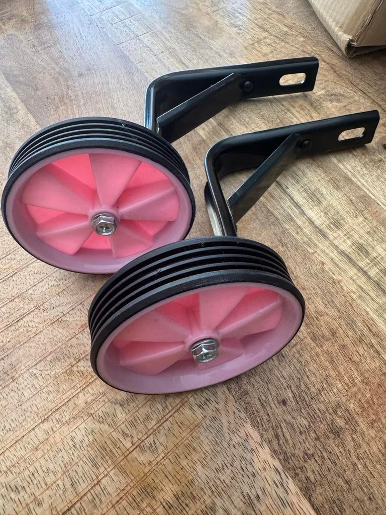 Nieuw! Roze zijwieltjes voor kinderfiets, Ophalen of Verzenden, Nieuw