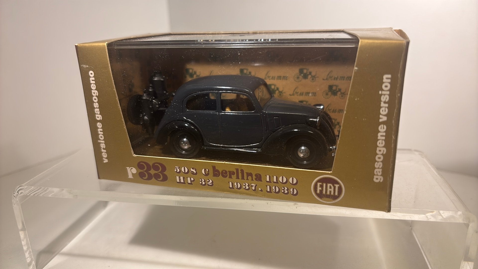 Fiat 508c berlina 1100 grey brumm 1.43, Hobby en Vrije tijd, Modelauto's | 1:43, Overige merken, Auto, Ophalen of Verzenden, A