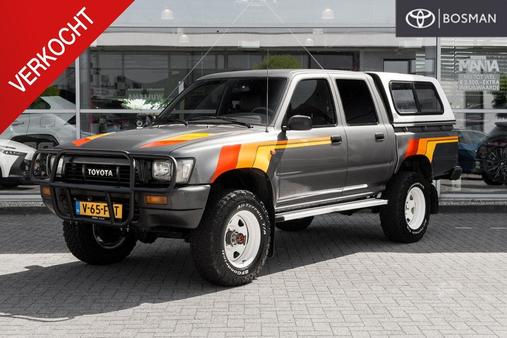 Toyota Hi lux ln 105 l p LN105 2.4 Dubbel Cabine TURBO & MEE, Auto's, Toyota, 83 pk, Stof, Gebruikt, 4 cilinders