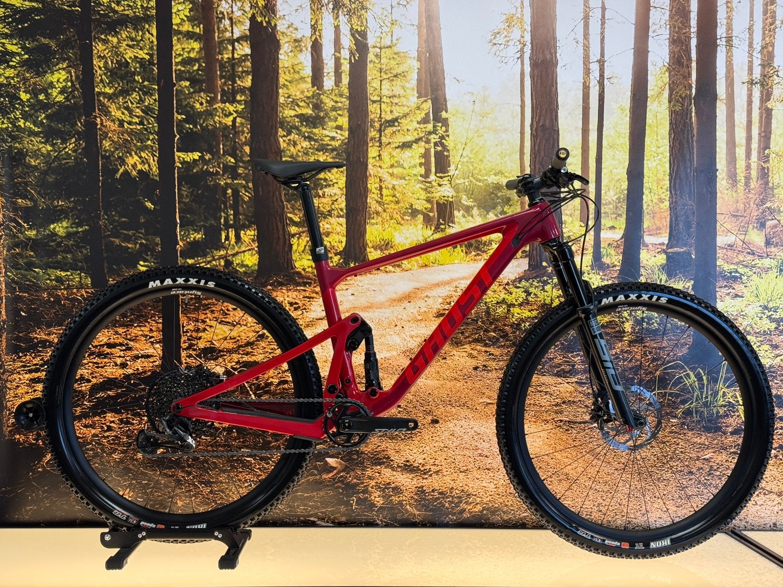 Ghost Lector FS Advanced Carbon 29 inch Demo-model Sram X01, Zo goed als nieuw, Schijfrem, 53 tot 57 cm, Ophalen