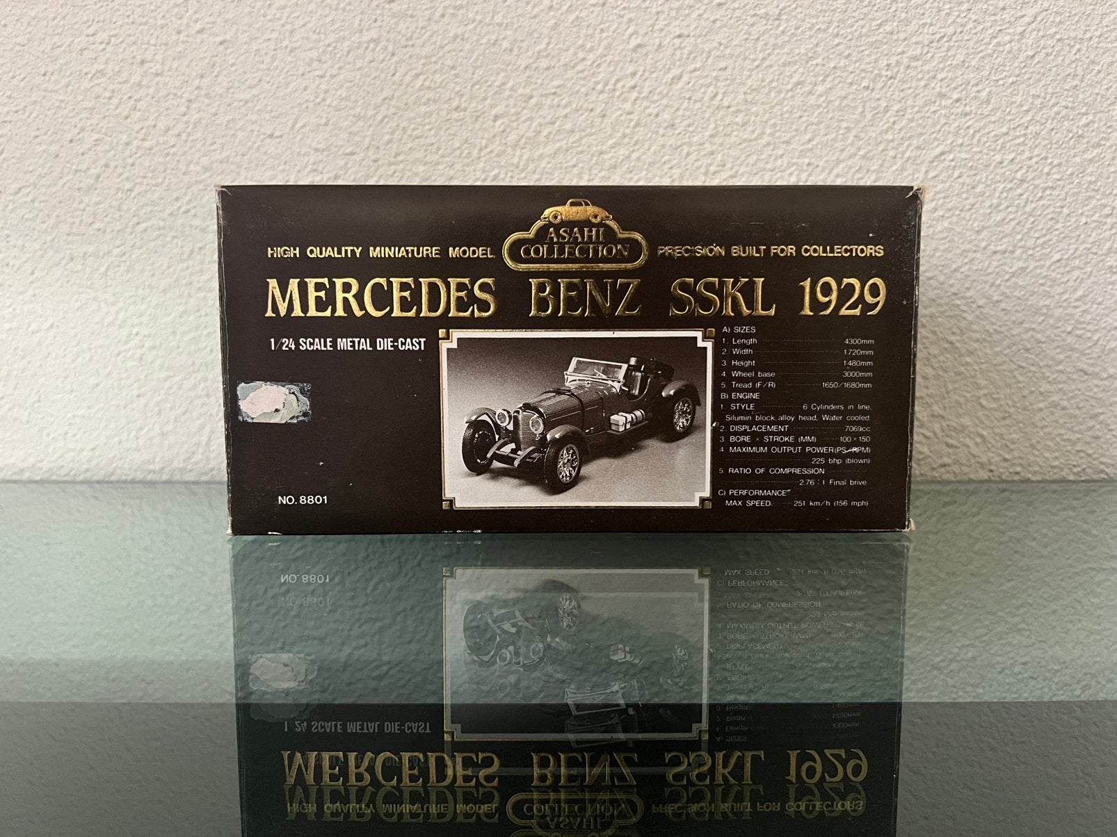 Asahi Collection Mercedes Benz SSKL 1929, Hobby en Vrije tijd, Modelauto's | 1:24, Ophalen of Verzenden, Nieuw, Auto, Overige merken