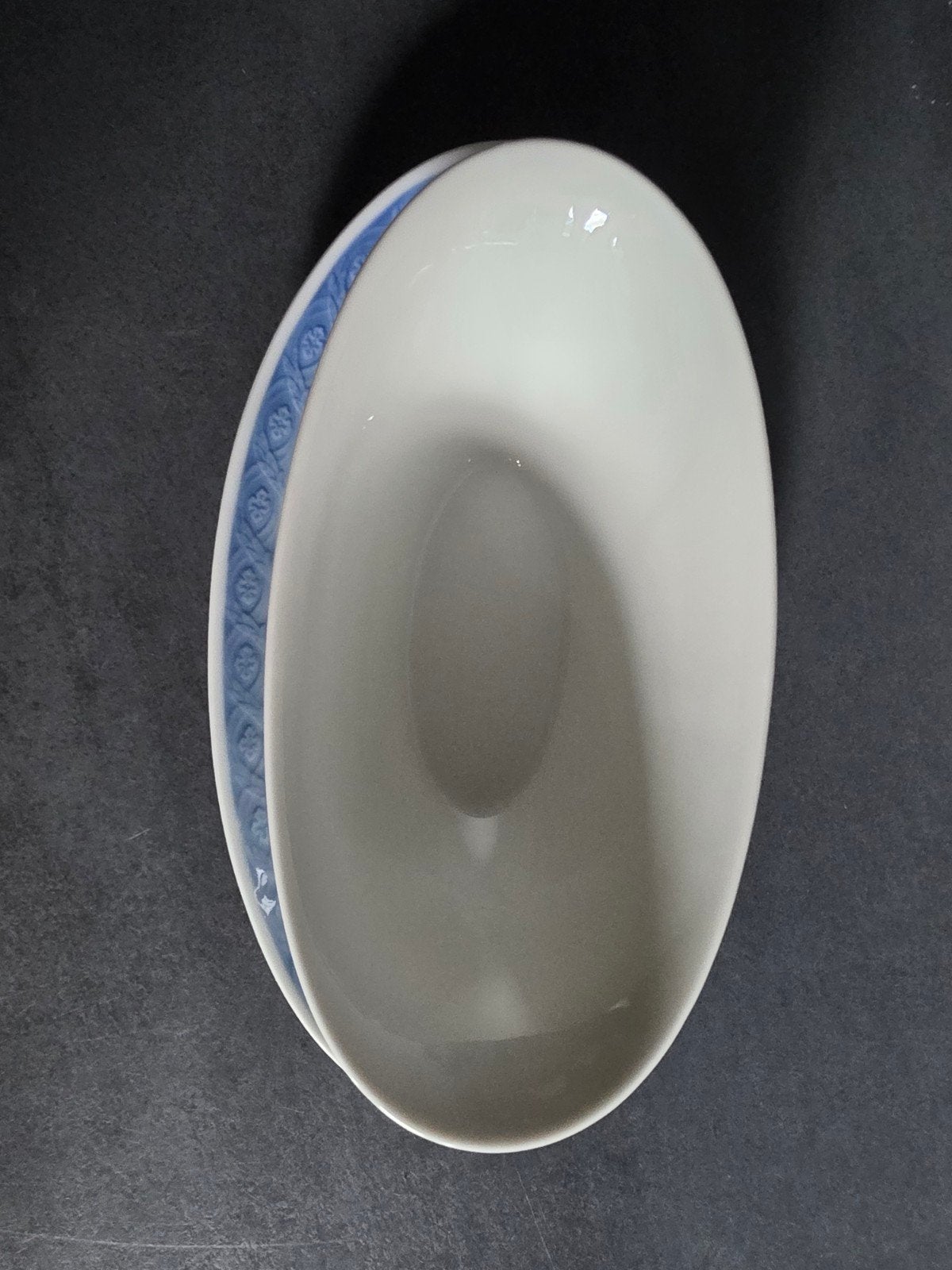 Royal Copenhagen Blue Fan (Blå Vifte), sauskom / sovsebade., Antiek en Kunst, Antiek | Servies los, Verzenden