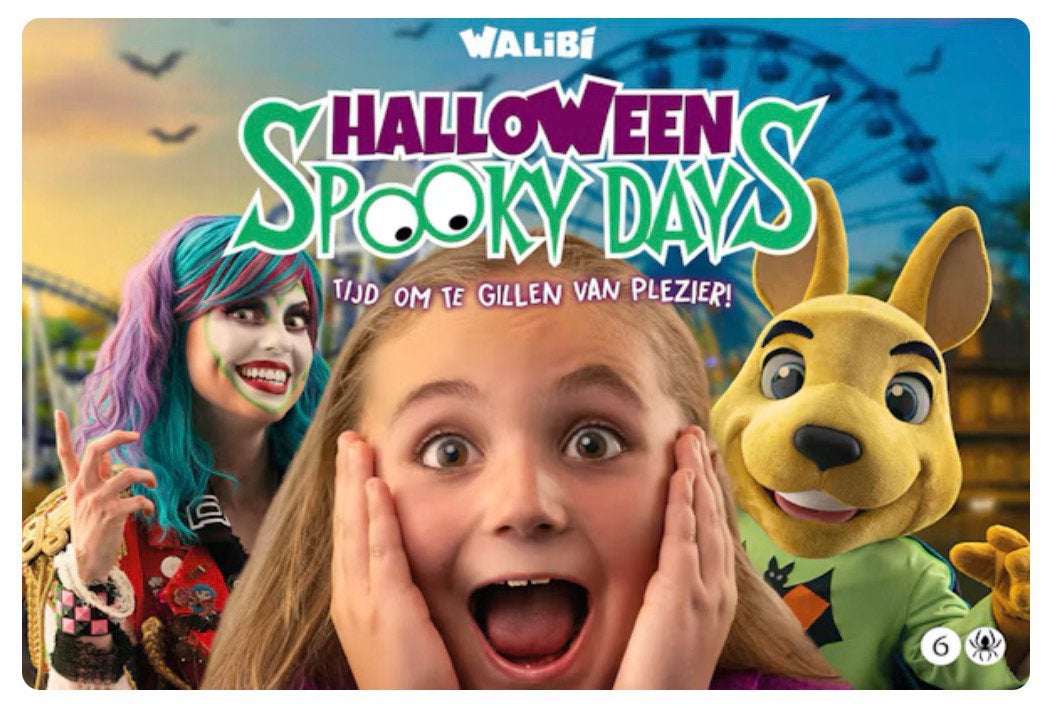 Walibi Halloween Spooky Day, Drie personen of meer, Ticket of Toegangskaart