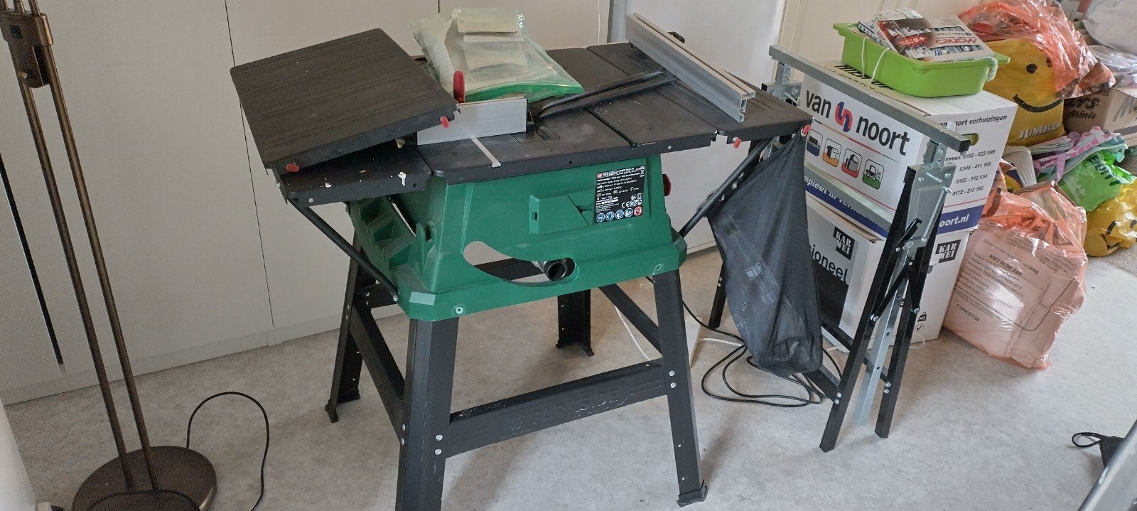 Parkside Tafelcirkelzaag met extra zaagblad, Doe-het-zelf en Verbouw, Ophalen, Cirkelzaag, 70 mm of meer, 600 tot 1200 watt