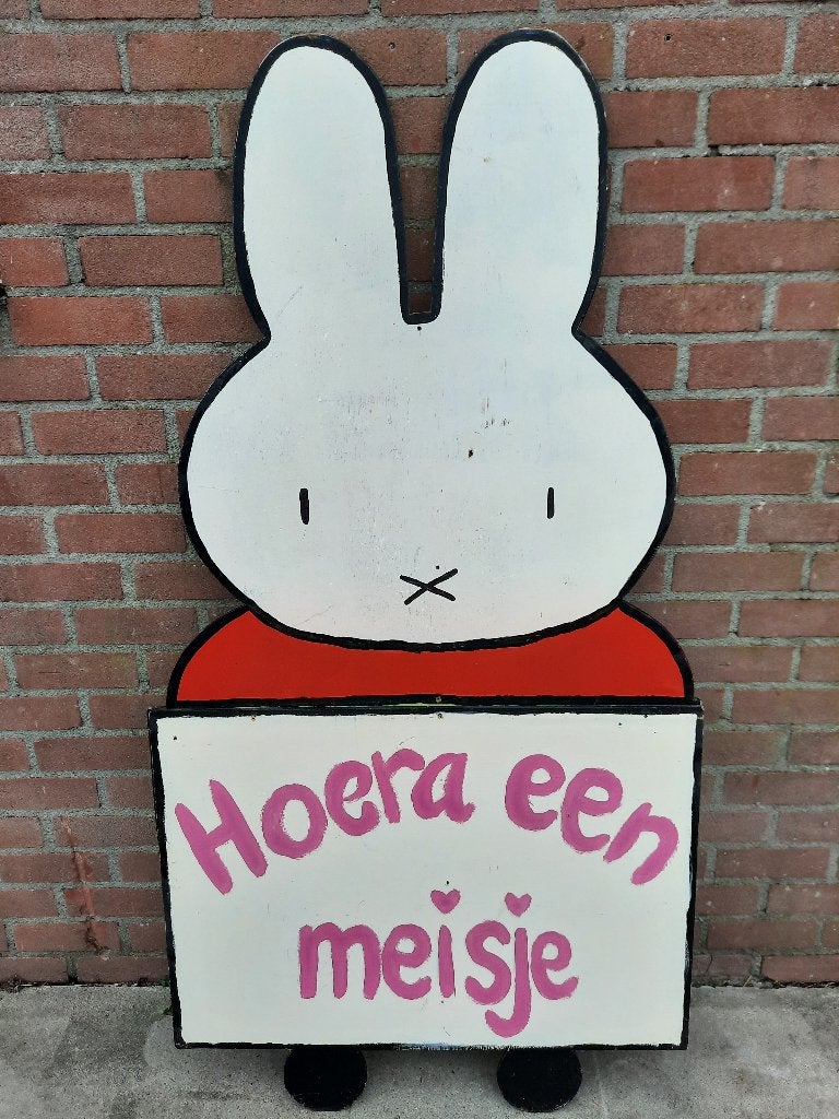 Geboortebord Nijntje (meisje en jongen), Kinderen en Baby's, Kraamcadeaus en Geboorteborden, Ophalen, Gebruikt, Geboortebord