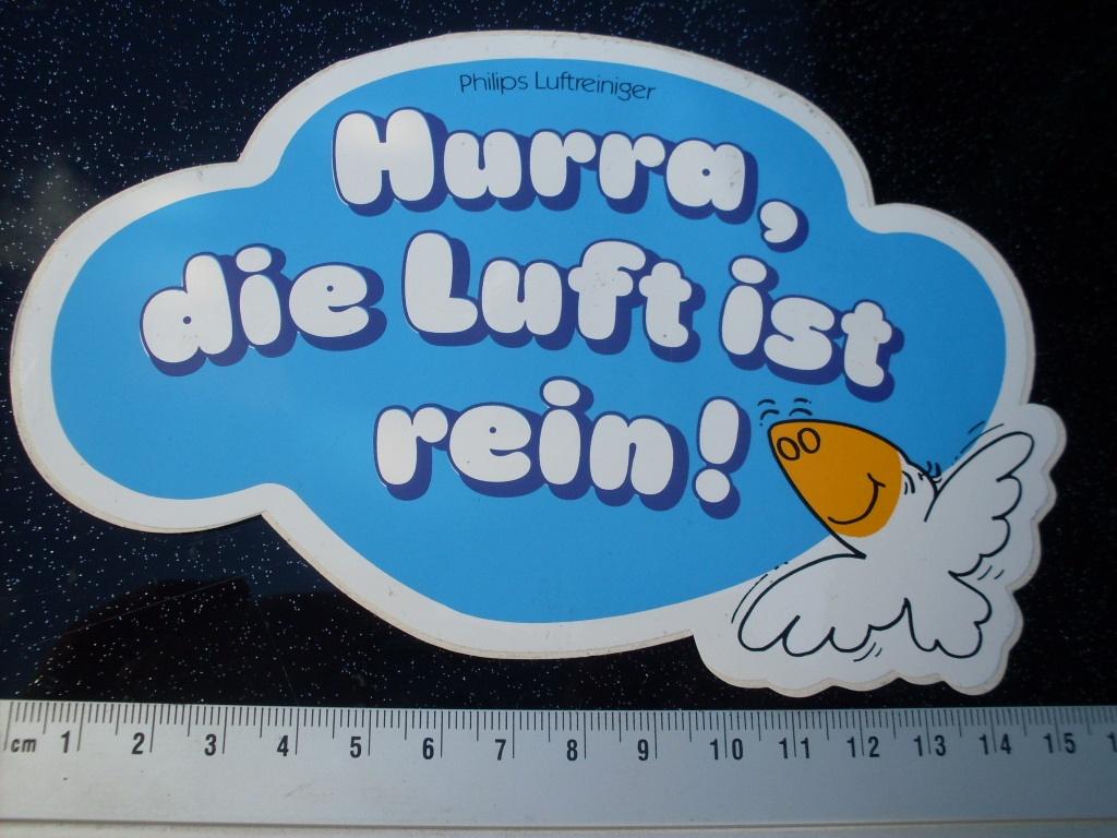 sticker philips luftreiniger die luft ist rein!, Verzenden, Zo goed als nieuw, Merk